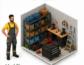 Lagerbox L mit 8 bis 10 Quadratmetern