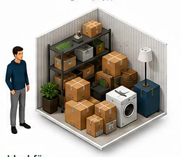 Lagerbox M mit 5 bis 6 Quadratmetern